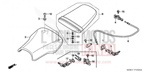 SIEGE CBR600RR3 de 2003
